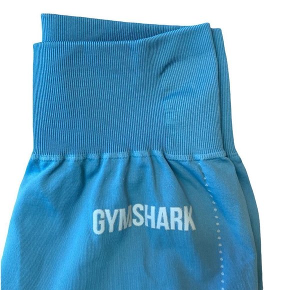 Gymshark Compression Cropped Leggings Womens Small Blue *Read - Picture 4 of 7